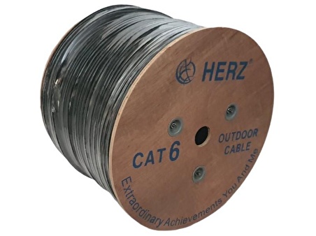 Herz 305mt Dış Ortam Outdoor CAT6 Kablo 23AWG