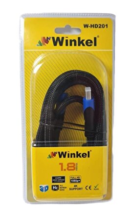 Winkel W-HD201 1.8mt HDMI Kablo Örgülü Gold