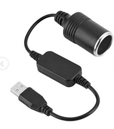 Powermaster USB 2.0 5V 2A To 12V 800mA Dişi Çakmaklık Çevirici