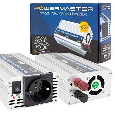 Powermaster PM-4505 24Volt 700Watt Modified Sinus İnverter