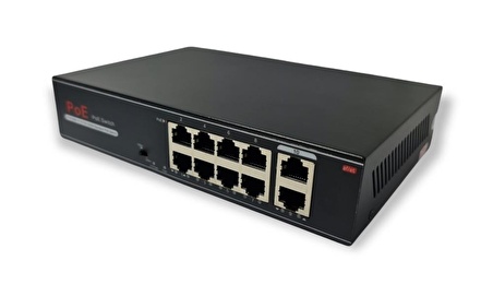 Avenir AV-H1108PGL 8 Port PoE Switch + 2 Port Uplink Gigabit