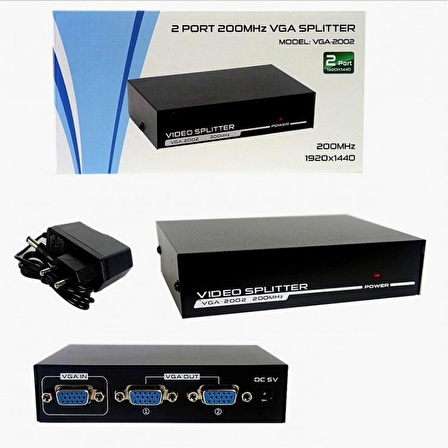 ROSE 2port 1x2 VGA Splitter VGA Dağıtıcı