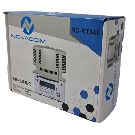 Novacom NC-KT340 47-862Mhz 34dB Kablo TV Amplifier Hat Yükselteç