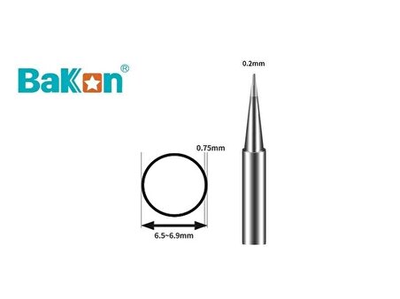 Bakon BK881 0.2mm Havya Ucu 600-LB - 1Adet