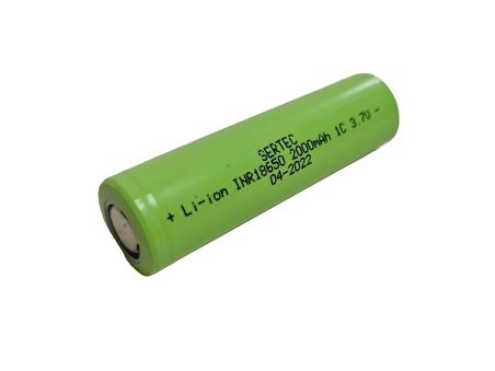 SERTEC 18650 3.7V 2000mAh 1C Lion Şarjlı Pil Başlıksız - 1Adet