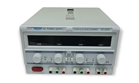 Mervesan MT-305DII 0-30V 0-5A Çift Kanal Dijital Güç Kaynağı