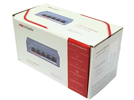 HIKVISION DS-3E0105P-E 4 Port Poe Switch