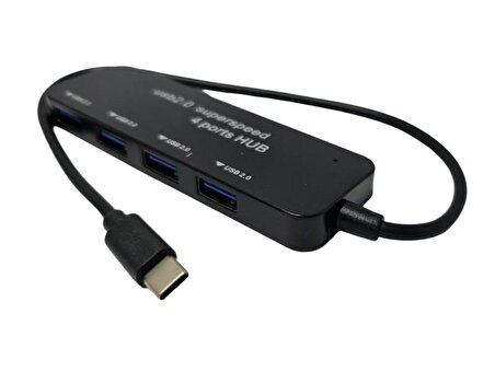 Nivatech TypeC - 4Port USB 2.0 Çoklayıcı USB HUB