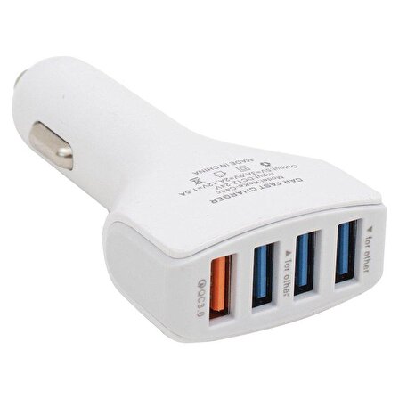 Powermaster PM-6072 7Amper Dört USB'li Oto Çakmaklık