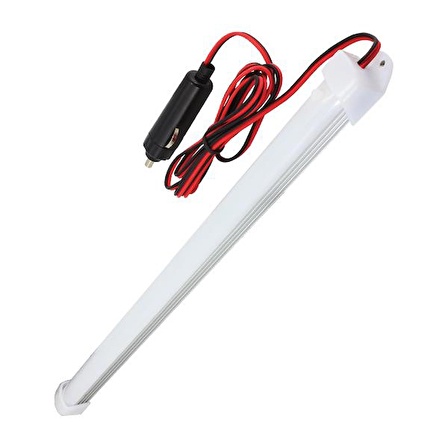 electroon 30cm Kasalı Barled Beyaz 12volt Çakmak Fişli 1mt Kablolu