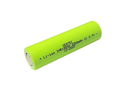 SERTEC 18650 3.7V 2200mAh 1C Lion Şarjlı Pil Başlıksız - 3Adet