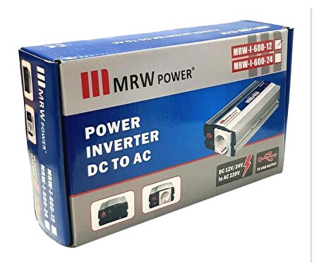 MRW Power 600Watt 12V-220Volt İnverter MRW-600-12