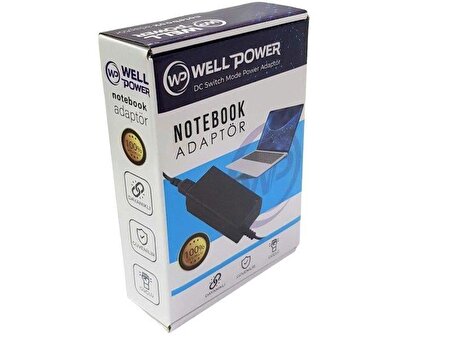 WellPower 20V 3.25A Notebook Şarj Adaptör 5.5x2.5mm Jak Fişli