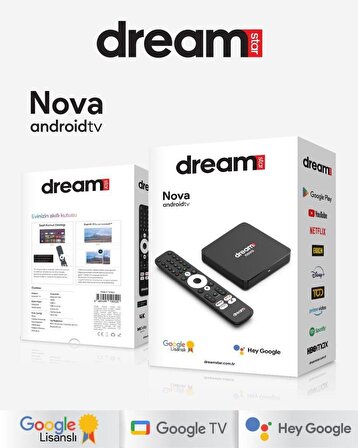 Dreamstar Nova Android Tv Box 2gb Ram 32GB Hafıza Google Lisanslı