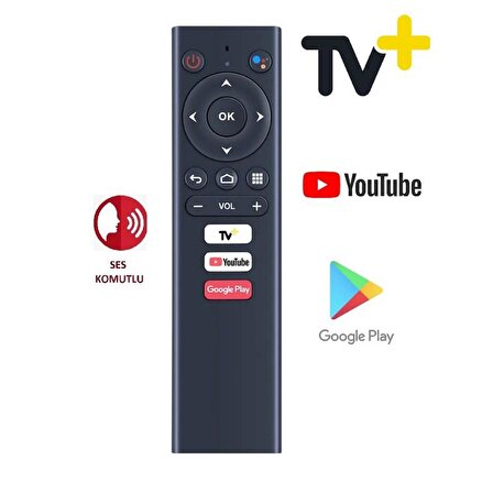 Turkcell TV Plus+Ready 4K Android Tv Box Uzaktan Kumandası Ses Komutlu