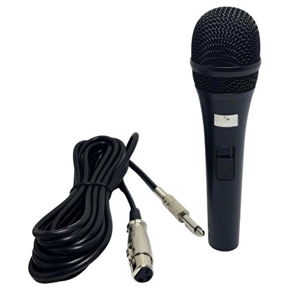 Pawer PW-990 Profesyonel El Tipi Mikrofon 5mt Kablolu