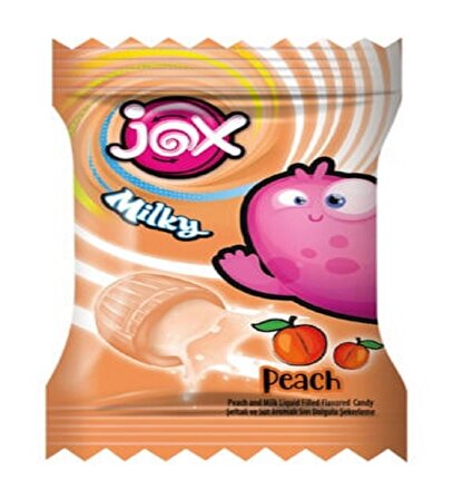 JOX MILKY; Meyve ve Süt Aromalı Sıvı Dolgulu Bonbon Şekerleme (5 gr x 200 adet)
