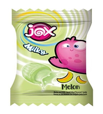 JOX MILKY; Meyve ve Süt Aromalı Sıvı Dolgulu Bonbon Şekerleme (5 gr x 200 adet)