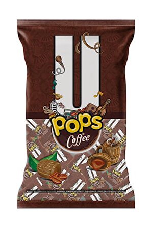 U POPS COFFEE; Kahve Aromalı Sıvı Dolgulu Bonbon Şekerleme (5 gr x 200 adet)