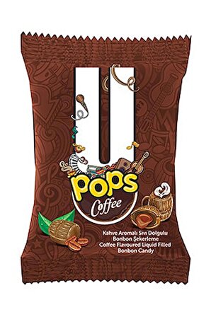 U POPS COFFEE; Kahve Aromalı Sıvı Dolgulu Bonbon Şekerleme (5 gr x 200 adet)