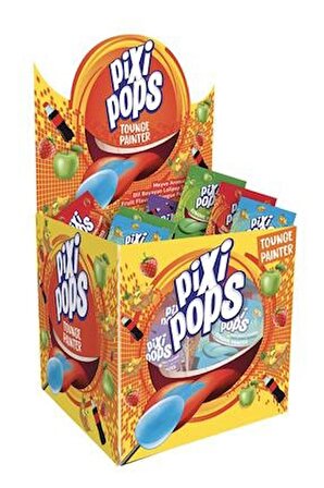 PIXI POPS; Meyve Aromalı Dil Boyayan Lolipop Şekerleme (8 gr x 120 adet)
