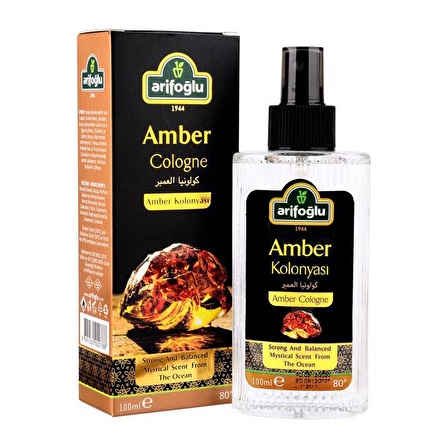 Arifoğlu Amber Kolonyası 100ml