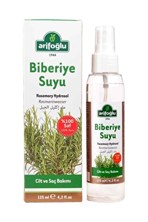 Arifoğlu Biberiye Suyu 125mL - Rosemary Hydrosol - Biberiye Hidrosölü