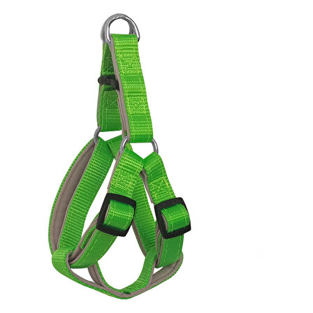 Gezdirme Kayışlı Dokuma Köpek Göğüs Tasma Seti 40*60-110 cm Neon Yeşil