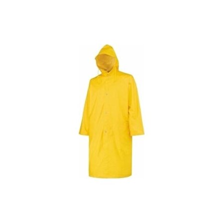 Milan Unisex Yağmurluk Su Geçirmez Pvc Şık Kıyafetüstü Eva Yağmurluk Sarı Standart