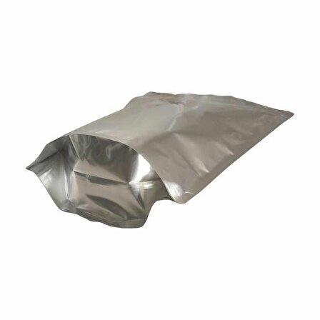Gümüş Alümi̇nyum Ki̇li̇tli̇ Doypack 13x22+4 Cm 250 Gr 100 Adet