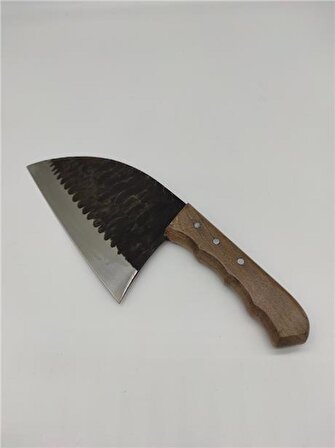 Dövme Çelik Ahşap Rengi Almazan Modeli Şef Bıçağı