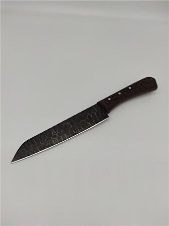 Dövme Çelik Ahşap Rengi Şef Bıçağı 8