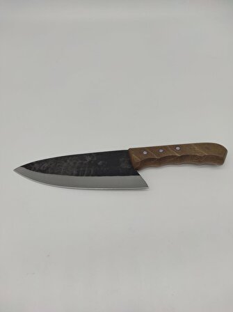 Bursa Santoku Model Dövme Çelik Şef Bıçağı