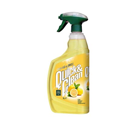 Quıck &amp; Clean Çok Amaçlı Yüzey Temizleyici Limon Yağlı 1 lt