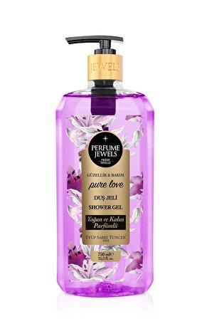 Eyüp Sabri Tuncer Parfume Jewels Pure Love Çiçek Aromalı Nemlendirici Tüm Ciltler İçin Kalıcı Kokulu Duş Jeli 750 ml