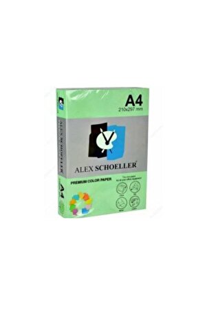 Alex Schoeller A4 Renkli Fotokopi Kağıdı 500 lü Fıstık Yeşili (ALX 530)