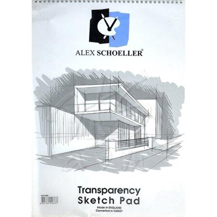 Alex Schoeller Transparency Spiralli Sketch Pad Aydınger Eskiz Blok 50-55g 35x50cm 30 Yaprak