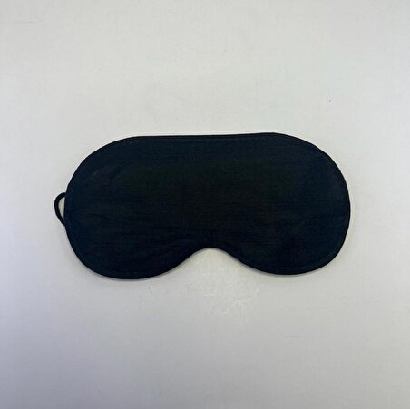 5 Adet Yıkanabilir Siyah 3 Katlı 8 mm Uyku Maskesi Göz Bandı Kalın Lastikli Uyku Bandı