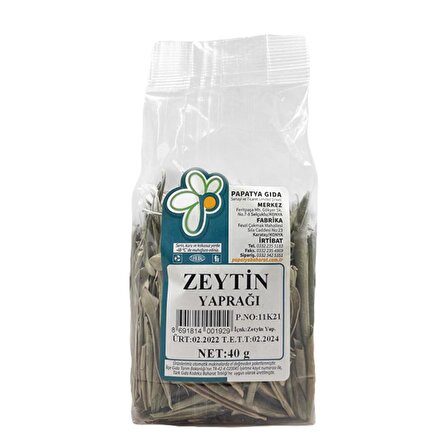 Papatya Gıda Zeytin Yaprağı 40 g ℮