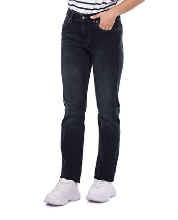 Blue White Kadın Regular Fit  Jean Pantolon