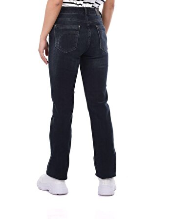 Blue White Kadın Regular Fit  Jean Pantolon