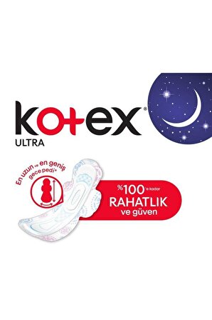 Kotex Ultra Gece Ultra Gece 72 Adet Hijyenik Ped