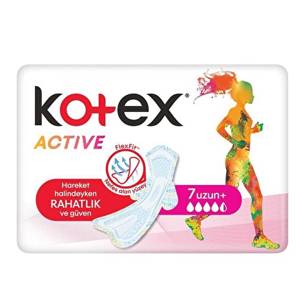 Kotex Active Uzun 7 Adet Hijyenik Ped