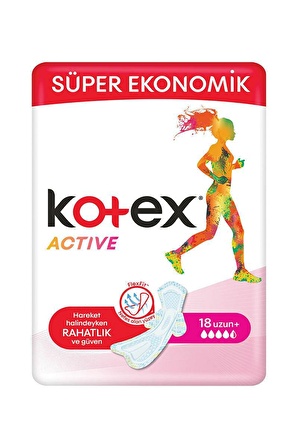 Kotex Active Quadro Uzun Ped 16'lı