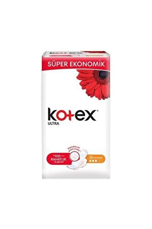 Kotex Ultra Normal 24 Adet Ekonomik Paket Hijyenik Ped
