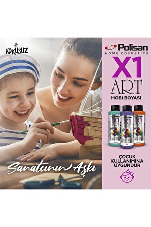 POLİSAN X1 HOBİ BOYASI 0090 ÇİKOLATA 120 ML