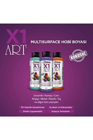 POLİSAN X1 HOBİ BOYASI 0099 KARBON SİYAH 120 ML