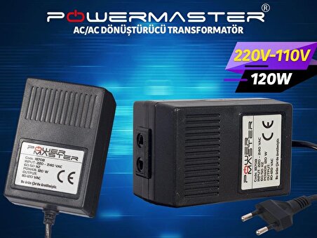 Powermaster 220V-110V 120Watt AC Dönüştürücü Konvertör