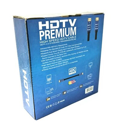 Hiremco 4K 60Hz Ultra HD 5Metre HDMI Kablo v2.0