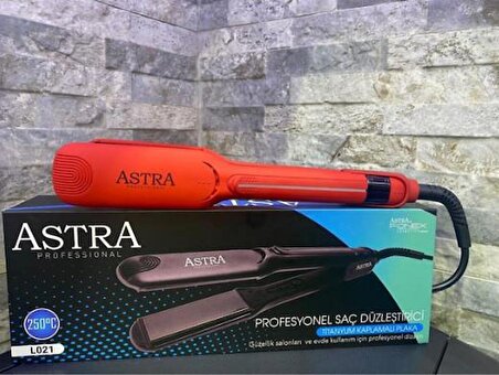 Astra L021 Profesyonel Kırmızı Saç Düzleştirici